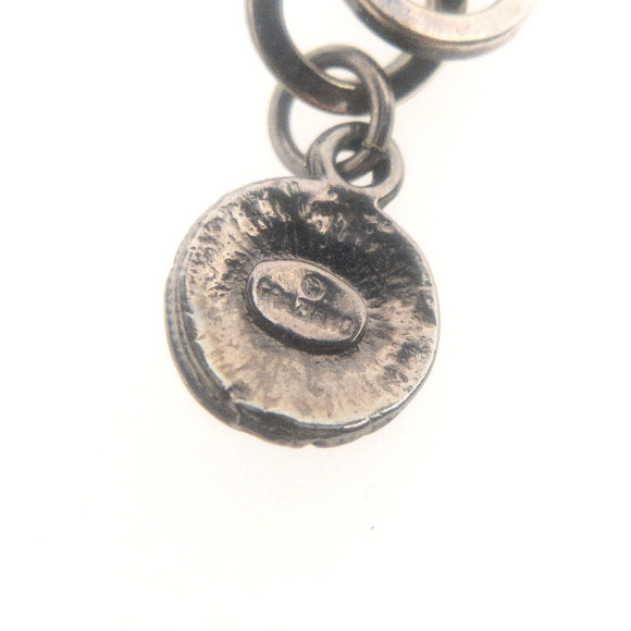 RJ Graziano Gunmetal Link Necklace 16"-20" Adjustable Mesh & Textured Links - Picture 7 of 13